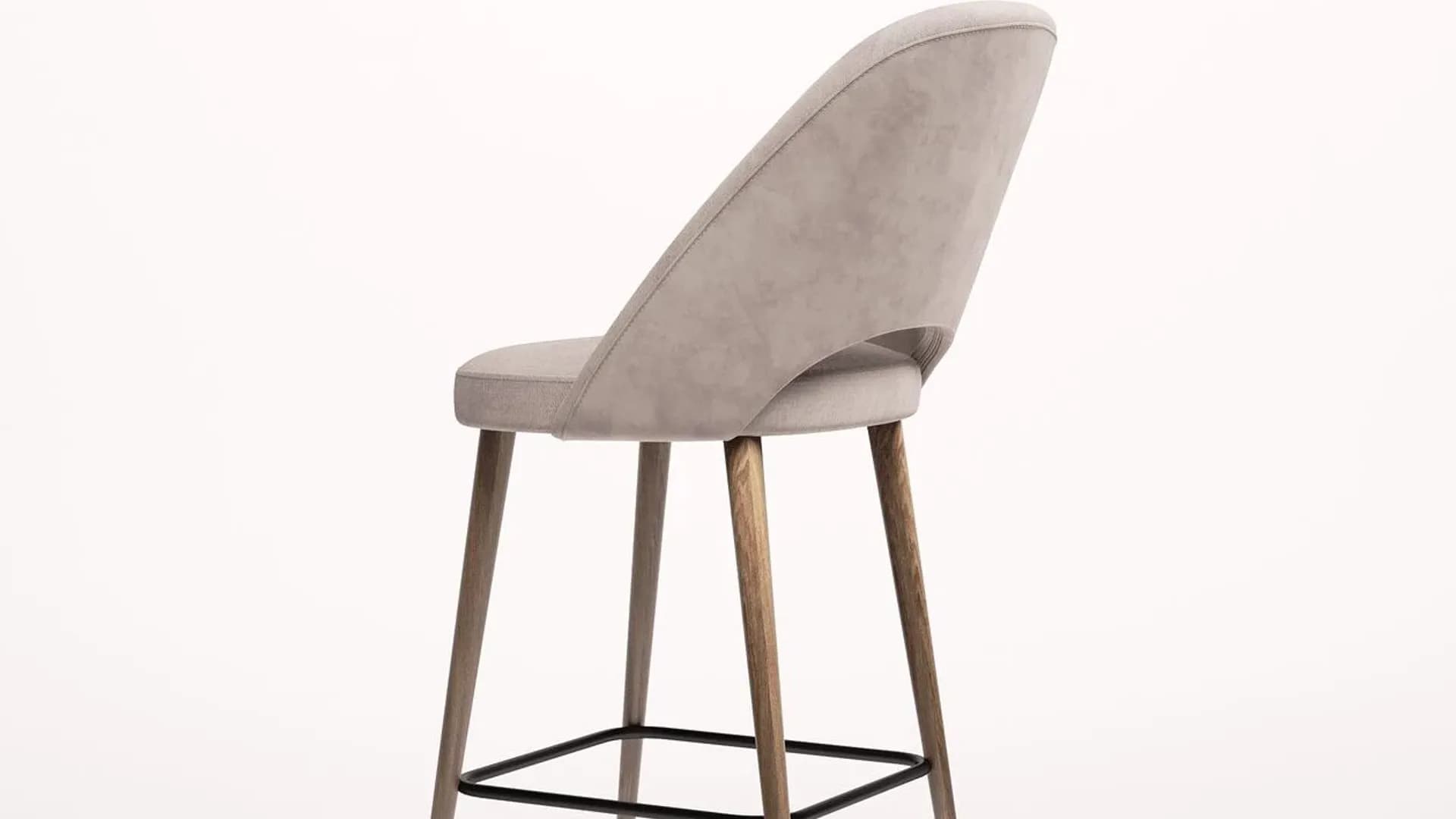 Scaun de bar MALTA WOOD 3