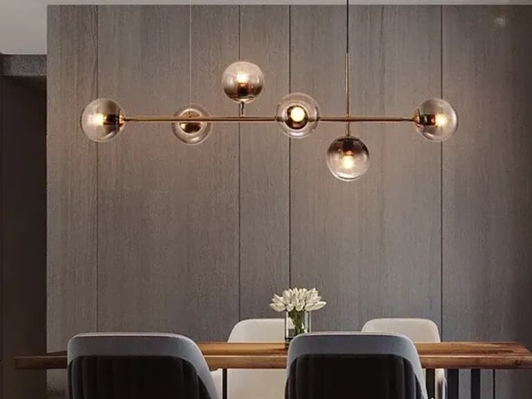 Lustre MODO SMOKY GREY/GOLD L120 6P 2