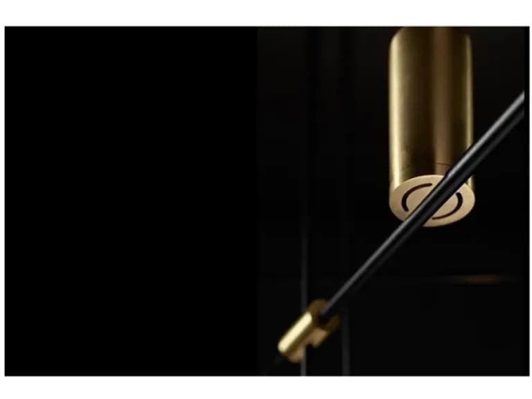 Lustru LED BLACK/GOLD L137 9P 6