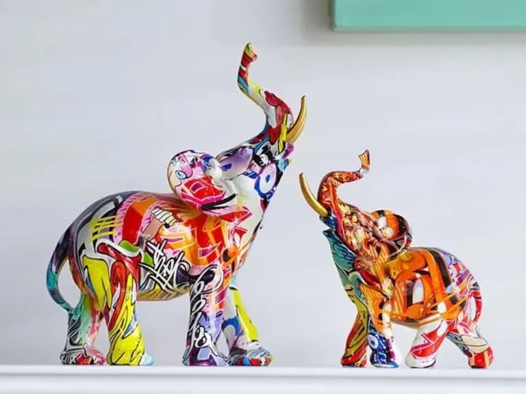 Figurină GRAFFITI ELEPHANT 17CM 3