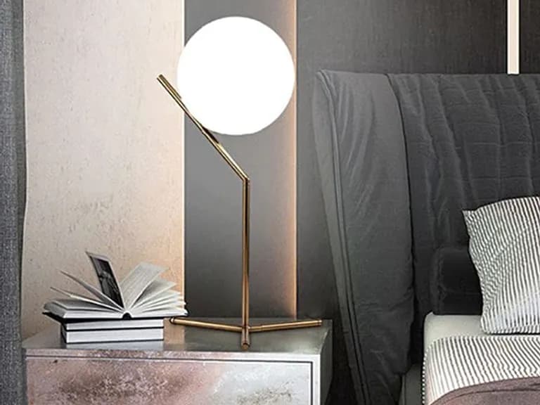 Lampă de masă BERRY GOLD/WHITE D15 4