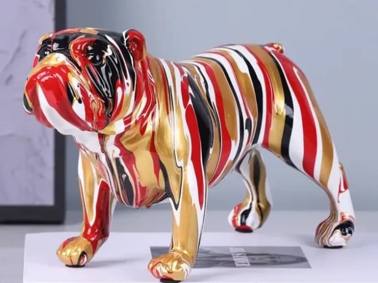 Figurină GRAFFITI ENGLISH BULLDOG H16CM
