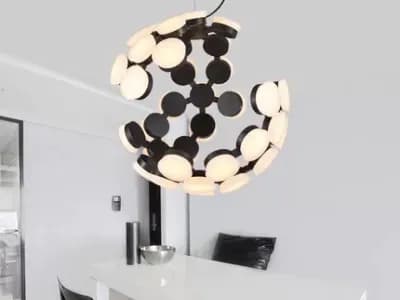 Lustru LED NORDIC MOON BLACK&WHITE D50 3