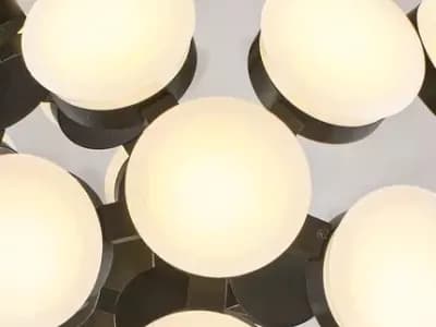 Lustru LED NORDIC MOON BLACK&WHITE D50 4