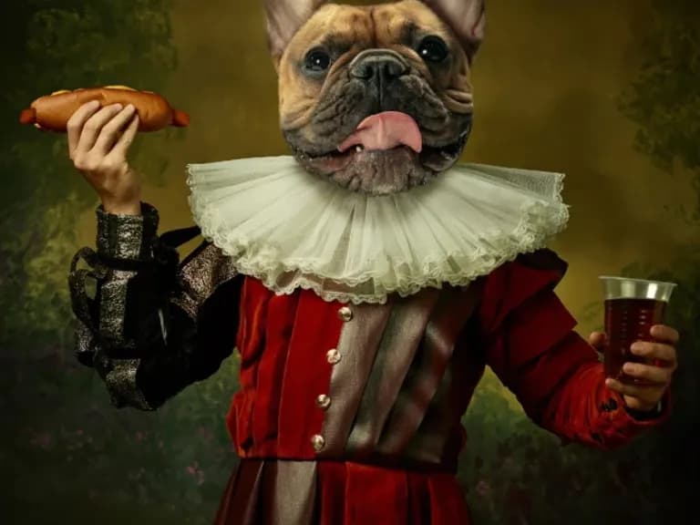 Tablou pe sticlă BULLDOG 120X120cm