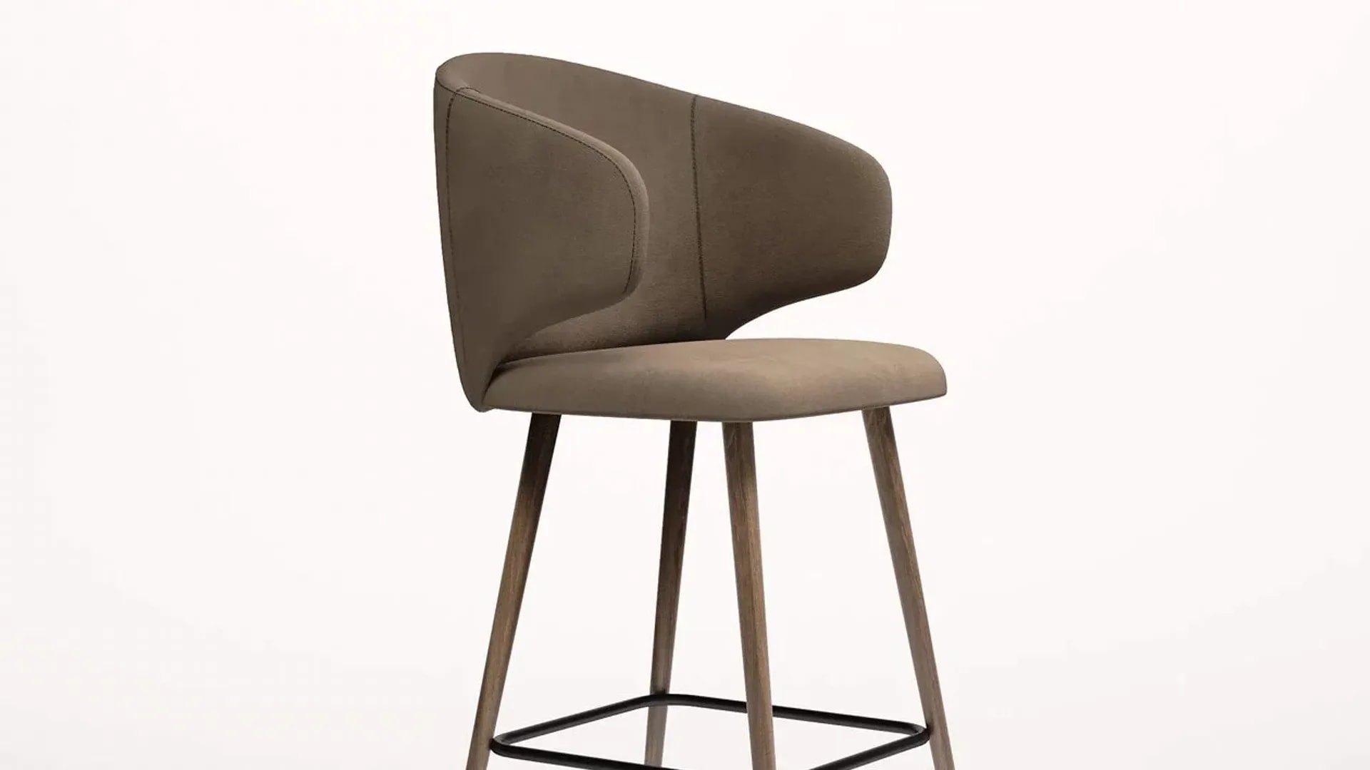 Scaun de bar ORLEAN WOOD