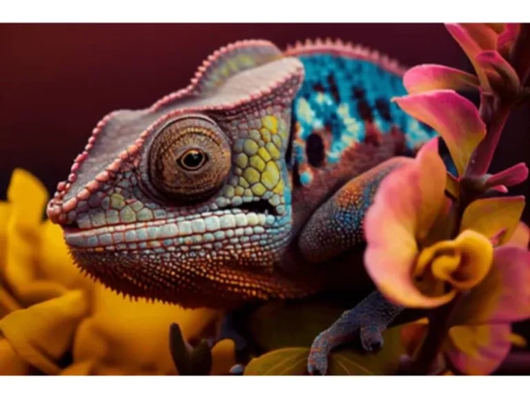 Tablou pe sticlă CHAMELEON 80X120cm