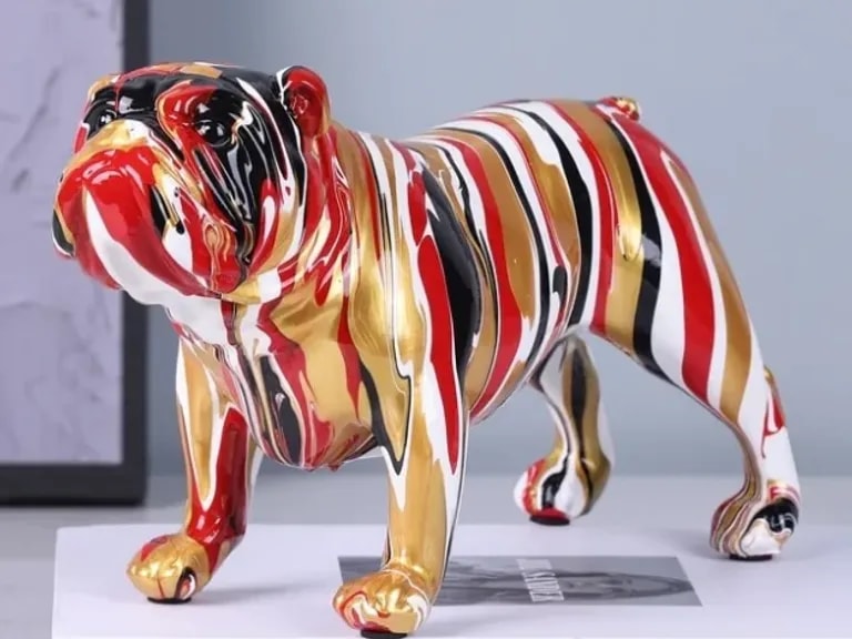 Figurină GRAFFITI ENGLISH BULLDOG H16CM
